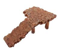 TOGEVAL Turtle Basking Platform with Rockery Design Reptile Resting Shelf for Aquarium and Turtle Tank Habitat Décor and Bearded Dragons