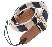 TOGEVAL Ukulele Strap Cotton Adjustable Guitar Strap Striped Bohemian Style for Electric Guitar Use at Home Performance
