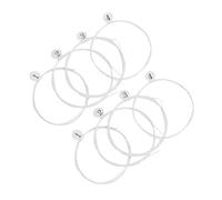 TOGEVAL Ukulele Strings Nylon 8pcs White Nylon Ukulele Strings Set with 4th 0.28mm 3rd 0.34mm 2nd 0.32mm 1st 0.24mm for Tenor and Soprano Replacement Instrument