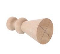 TOGEVAL Unfinished Wooden Bed Post Finials French Style Carved Wood Toppers for DIY Crafts Curtain Rod Ends Stair Balusters and Garden Stakes Classic Victorian Decorative Accents for Home