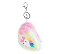 TOGEVAL Unicorn Coin Purse for Women Compact Cartoon Zipper Wallet with Keychain Portable Money Bag Practical Female Friends