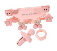 TOGEVAL Universal Car Air Vent Phone Holder for Hands-free Driving, Anti-shake Clip Mount Cute Pink Bear Design, Compatible Most Smartphones, Sturdy Car Mobile Phone Bracket