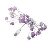 TOGEVAL USB Purple Light Strap Creative Decorative Pendant Lamp String with White LEDs for Festive Xmas Home Party Ambiance and Indoor Hanging Decoration