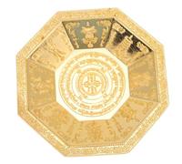 TOGEVAL Versatile Octagonal Offering Bowl Sturdy Iron Temple Fire Dish Tribute Fruit Plate for Buddhist Worship Ceremonies Home Ritual Decor