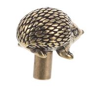 TOGEVAL Vintage Brass Cabinet Door Knob Decorative Hedgehog Handle Sturdy Metal Pull for Drawers Cupboards European and American Style Retro Decorative Handles