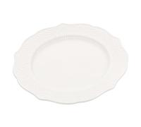 TOGEVAL Vintage Ceramic Embossed Dinner Plate Porcelain Serving Plate for Salad Dessert Cake Fruit Thick Kitchen Dish for Home Restaurant Hotel Use