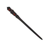 TOGEVAL Vintage Hand Engraved Black Ebony Hair Stick Chinese Style Retro Hairpin for Women Wedding Headdress and Festival Hair Accessories Carved Chignon Pin