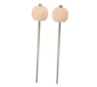 TOGEVAL Vintage Wood Drum Pedal Beater Replaceable Solid Wood Bass Drum Hammer Head for Kick Pedal Percussion Instrument Accessory for Warm Authentic Tones Suitable for All Drummers