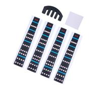 TOGEVAL Violin Fingerboard Stickers with Beginner Finger Guide Removable Intonation Markers Includes Violin Practice Mute and Cleaning Cloth Transparent Music Accessories for Random Color