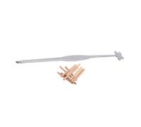 TOGEVAL Violin Repair Tool Set for Effective Violin Maintenance and Sound Post Replacement Stainless Steel Sturdy Cambered Design with Sound Post Setter and Silver Frets Hook