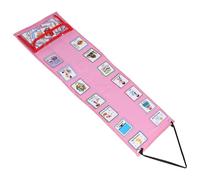 TOGEVAL Visual Schedule for Pink DIY Reward Chart with Interchangeable Cards Self-discipline Board for Management and Bedtime Routine Weekly Planner for Home School Learning