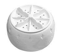 TOGEVAL Washing Machine Portable Washing Machine Sink Washer for Clothes Ultrasonic Laundry Washer White Plastic