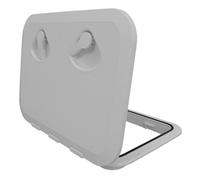 TOGEVAL Waterproof Marine Deck Hatch Cover 17.3x12.4 Inch Rectangle Boat Access Hatch Lid for Yacht Kayak RV Storage with Double Lock White