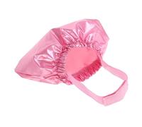 TOGEVAL Waterproof Red M Pet Shower Cap with Ear Covers, Bath Hat for Dogs and Cats, Indoor Puppy Bathing Accessory