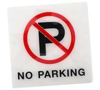 TOGEVAL Weather Resistant Acrylic No Parking Sign Warning Symbol for Restaurants Hotels Yards and Public Places Smooth Surface Easy to Clean