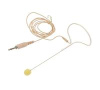 TOGEVAL Wireless Headset Microphone Comfortable and Secure Fit with 3.5mm Plug with Sponge and Metal Material Lightweight Ear Microphone in Khaki for Public Speaking and Lectures