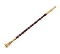 TOGEVAL Wood Back Scratcher with Brass Tip Long Itching Relief Stick for Adults Comfortable Smooth Massage Tool for Home Use Back Itch Relief and Stress Relaxation