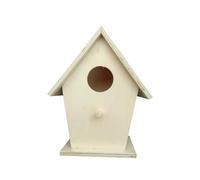 TOGEVAL Wooden Bird Nest Box Outdoor Hanging Birdhouse for Garden and Window Natural Wood Color DIY Breeding Swallows Nest Decorative Wooden Wildlife Shelter for Small Birds and Pets