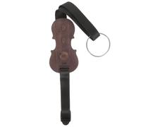 TOGEVAL Wooden Cello Endpin Rest with Non-slip Pad Solid Wood Stopper for Floor Protection Wide Strap Design Compatible with Chair Legs and Cello Stands Stable Performance for Cellists