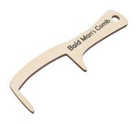 TOGEVAL Wooden Comb for Bald Man Styling Large Wide Tooth Clown Prop for Comedy Acts and Costumes