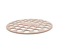 TOGEVAL Wooden Golf Ball Display Case Wall Mount Tabletop Organizer Durable Round Rack for Collector Accessories Functional Sport Decor for Men