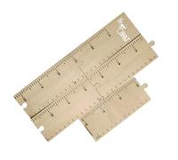 TOGEVAL Wooden Growth Chart Adhesive Growth Chart Height Measurement Ruler Beige Decorative Easy to Stick for Toddler Room Decoration to Record Moment of Development