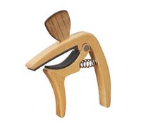 TOGEVAL Wooden Guitar Capo and Picks for Electric and Acoustic Guitars Adjustable Tuning for Live Performances Studio Sessions and Practice Wood Design for Enhanced Musical Creativity