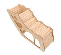 TOGEVAL Wooden Hamster Hideout House Small Animal Hideout Tunnel Cozy Nest for Hamsters Guinea Pigs Rats Decorative Rustic Pet Habitat Accessory