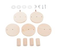 TOGEVAL Wooden Hamster Ladder Five-layer Climbing Platform for Small Pets Cage Decor Chinchilla Squirrel Gerbil Activity