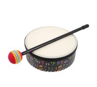 TOGEVAL Wooden Hand Drum for Compact Lightweight Percussion Instrument with Mallet Beginner Friendly Ergonomic for Preschool Rhythm Training Music Education Dance Performances