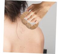 TOGEVAL Wooden Handheld Massage Roller Ergonomic Body and Face Massager Portable Back and Foot Muscle Relief Tool for Travel and Daily Use Therapists