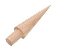 TOGEVAL Wooden Ice Cream Cone Mold Roller Egg Cone Shaper Baking Tool for DIY Pastry One Press Molding Kitchen Accessory Rubberwood Craft for Homemade Waffles and Omelets