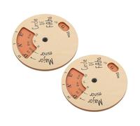 TOGEVAL Wooden Melody Wheel Circle of Fifths Chord Wheel High Impact Resistance for Musicians