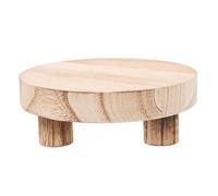 TOGEVAL Wooden Plant Stand for Indoor Succulents and Flower Pots Sturdy Multipurpose Tray for Bathroom Toiletries and Perfume Organizer Small Wooden Display Shelf for Home Decor and
