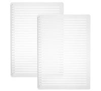 TOGEVAL Writing Guide Template Set, Line Drawing Stencil for Calligraphy and Lettering, 2 Sets Plastic Journaling Stencils with 27 Grids for Student Assignments