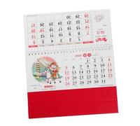 TOGEVAL Year Horse Desk Calendar Small Flip Stand Up Tent Calendar Portable Artistic Horse Theme for Office Home Travel Planning
