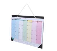 TOGEVAL Year Wall Calendar Large Horizontal Planner with Global Holidays for Home Office Spacious Monthly Squares for Notes Runs Jan to Jun Multi-country English Hanging Organizer
