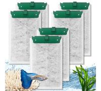 TOGGATH Medium Aquarium Filter Cartridges Compatible with Tetra Whisper Bio-Bag Filters, Fish Turtle Tank Assembled Filters for Tetra Whisper Power Filter 10i IQ10 PF10 & ReptoFilter (Medium-6 Pack)