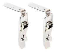 Toggle Catch Latch, Spring Loaded Toggle Latch Pack of 2 304 Stainless Steel 90 Degrees Multiple Sizes(Nickled Plated,503 505B)
