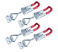 Toggle Clamp,4 pcs Adjustable Toggle Catch Toggle Latch Metal Clamps Quick Release Pull Latch Tools Clip Clamp Draw Latch, for Door Cabinet Box Case Trunk Tool Boxes 180kg Galvanized