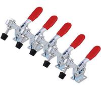 Toggle Clamp, 5 Pieces Quick Release Toggle Clamp, Small Knee Lever Tensioner, Adjustable, Holding Capacity, Latch Button, Toggle Latch, 227 kg, 500 lbs, Heavy Duty Handle, Vertical Type