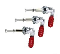 Toggle Clamp Set 91kg Holding Capacity Push Pull Action Hand Tool For Woodworking Welding Eltronic Assembly Cold-rolled Carbon Steel With Zinc-plated Coating 3 Pies