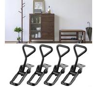 Toggle Clamp Set of 4 Adjustable Lever Handle Latch Catch for Lock Cabinets Boxes Doors Lockers