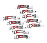 Toggle Latch Clamp - 10-Piece Heavy Duty Adjustable Rust Proof - Over Center Latch Replacement | for Door Cabinet Lid Box Drawer Freezer Grill Compartment Home Boat