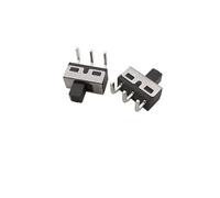 Toggle Switch 3 Pin Straight/Right Angle 1P2T Handle High 5mm 2A 125V SS12D10 / SS12D06 Slide Toggle Switches IDGTTLDF(Right Angle,10Pcs)