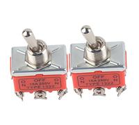 Toggle Switch, DC Motor Switch 15A, 6 Pin On/Off with CW CCW Function, Forward/Reverse Toggle Switch 12V, for Rolling Shutters