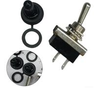 Toggle Switch for Automotive, For SPST 12V 25A Rocker Switch with 6.3mm Quick Connect Terminals, 12.2mm Panel Cut-Out, 6A 125VAC 3A 250VAC Rating,