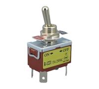 Toggle Switch R-1322 /ZH-1322 6feet 3position ON-OFF-ON Silver Contacts 15A 250V IDGTTLDF(ZH-1221)