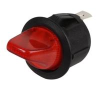TOGGLE SWITCH, ROUND, RED, ON/OFF,12V/6A; 40R7; Qty X 1