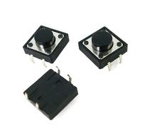 Toggle Switches 50pcs/lot 12x12x4.3/5/6/7/8/10/12MM 4PIN Tactile Tact Push Button Micro Switch Direct Plug-in Self-Reset DIP Top Copper Slide(12X12X7mm)
